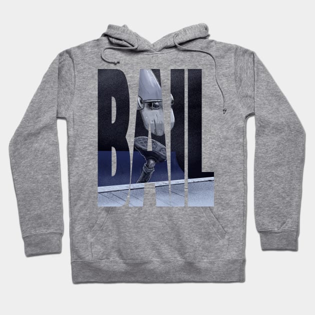 Skateboard clothing bail Hoodie by Carlos CD